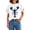 Blue, variant on Women Sweater Animal Lobster Print Crew Neck Short Sleeve Breathable Knit Tops Summer Blouse Daily Wear