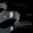 thumbnail image 4 of Glasses LED Visor Glasses Light Up 7 Colors 4 Modes Cyberpunk Futuristic Luminous Cosplay for Clubs Xmas Parties, 4 of 7