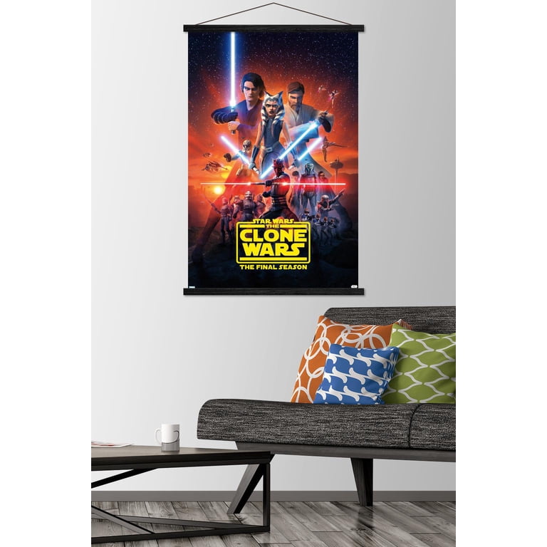 Trends International Star Clone Wars-Grid Poster da parete
