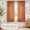Burnt Orange, variant on 95 Inch Back Tab Linen Sheer Curtains 2 Panels Set, Ivory Cream Sheer Window Drapes, 50x95 in for Living Room Bedroom