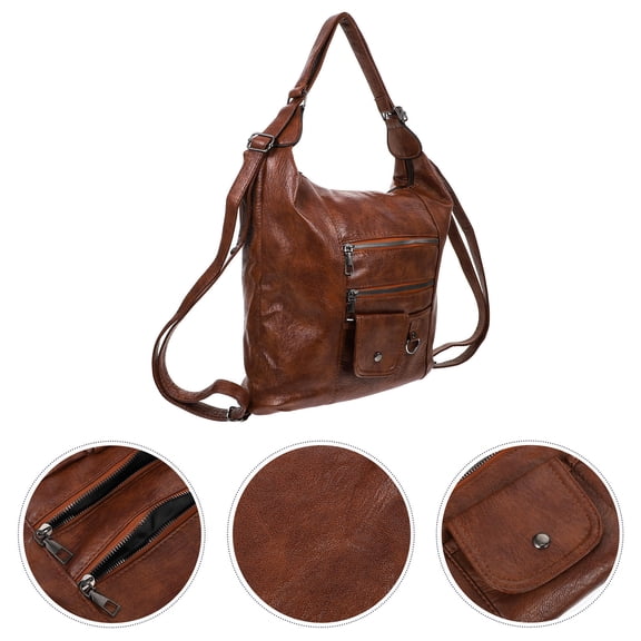 GOOHOCHY Sweet Style Bag Brown 1Pcs 13.8x11.8in