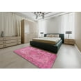 thumbnail image 5 of Ahgly Company Machine Washable Indoor Rectangle Traditional HotPink Area Rugs, 7' x 10', 5 of 7