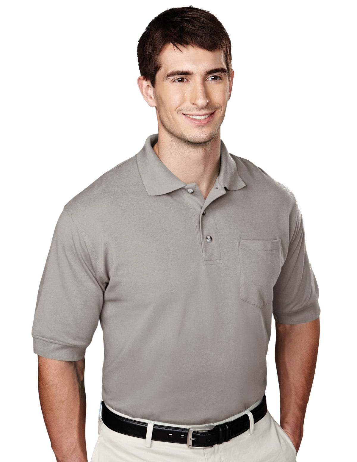 106-Tall Tri-Mountain Men/'s Big And Tall Short Sleeves Pique Knit Polo T-Shirt
