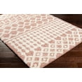 thumbnail image 5 of Hauteloom Promp Shaggy Farmhouse Hallway, Entryway Runner Rug - Bohemian Moroccan Trellis High Plush Pile - Shag Carpet - Pink, White, Cream, Salmon - 2'7" x 7'3", 5 of 9