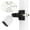Black, variant on Pole/ Railing Mount for Arlo Pro4/Pro3,Eufycam 3/3C/2 360°Adjustable Bracket Holder(White-1Pack)
