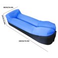 thumbnail image 4 of Muyoka Tumbona inflable, sofá de aire con almohada, saco de dormir portátil impermeable antifugas de aire perezoso sofá tumbona bolsa hamaca Slee Muyoka Hogar, 4 of 5
