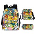 thumbnail image 1 of 3 Piece Set, Backpack, Pencil Case, Shoulder Bag, For Kids Pokemon Character, 1 of 2
