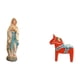 thumbnail image 5 of Estatua de María, Figura decorativa, Colección religiosa, Figura de escritorio, Estatua tradicional sueca, Artesanía creativa, Caballo Dalec, 5 of 8