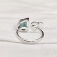 thumbnail image 5 of Natural Blue Apatite Ring, Rough Apatite Ring, Birthstone, Heart Adjustable Ring, 925 Sterling Silver, Womens Ring, Christmas, Thanksgiving, Handmade, Statement Jewelry, Rough Gemstone Jewelry, 5 of 5
