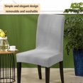 thumbnail image 3 of Cubierta de silla de oficina Funda protectora antiarrugas Estilo simple El Four Seasons Multicolor Stretch Fundaver para Hotel Silver Gray sidaley HA012481-11, 3 of 6
