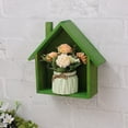 thumbnail image 6 of Dvumao House-Shaped Wall Shelf – Solid Wood Decorative Floating Shelf for Living Room & Small Space Organization (9.3"x7.3"), 6 of 6