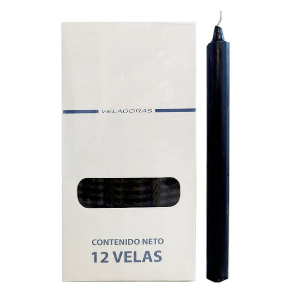Velas Largas Parafina de 26cm Caja Con 12 piezas