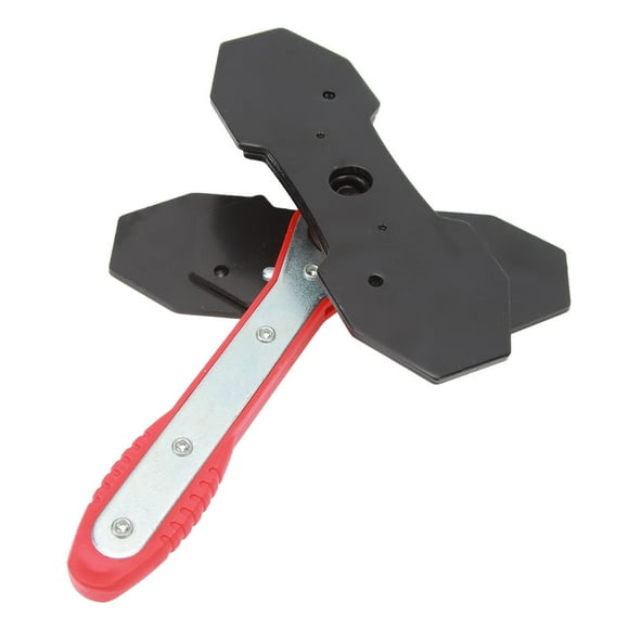 Herramienta de compresión de pinza de freno, herramienta esparcidora de pistón de trinquete de acero rojo para instalación de reparación de frenos de coche