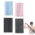 thumbnail image 1 of Guardurnaity Toalla de ducha exfoliante de poliéster de 4 piezas, suave y elástica, con cepillo de doble cara para la espalda, para la ducha, se Cuerpo del baño, 1 of 6