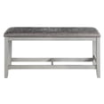 thumbnail image 1 of Steve Silver Hyland Stone Gray Wood Counter Bench, 1 of 6