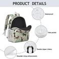 thumbnail image 4 of Rottweiler with Floral Backpack for School,Cute School Bag,Schoolbag with Adjustable Shoulder Straps & Padded Back,15"x11.42"x5.5", 4 of 6