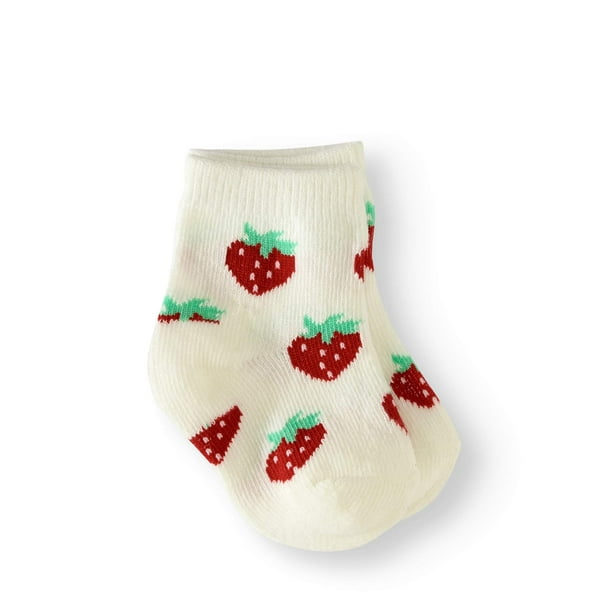 Rene Rofe Newborn Baby Girl Cuffed Socks, 6-pack - Walmart.com