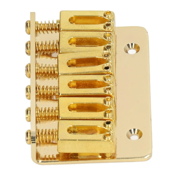 Juego De Puente Rígido Para Guitarra, Puente De Sillín Fijo Para Guitarra, 6 Cuerdas, Hierro Decorativo Robusto, Aspecto Hermoso, Entonación Que Mejora El Establo Para La Clase ANGGREK Otros