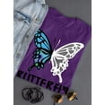thumbnail image 3 of Butterfly Double Colored T-Shirt Women -Smartprints Designs, Female Large, 3 of 4
