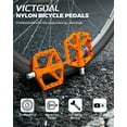 thumbnail image 3 of VICTGOAL Nylon Bicycle Pedals 9/16 DU Bearings Non-Slip Flat Platform Ultralight for MTB Road Bike Cycling Parts, 3 of 10