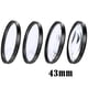 thumbnail image 3 of Kit de filtros de 4 piezas +1 +2 +4 +10 Juego de lentes de vidrio óptico con bolsa de filtro de lente 43 mm, 3 of 9