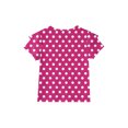 thumbnail image 4 of Dwellite Girls' V-Neck T-Shirts 3-13 Years Short Sleeve Cute Summer Tee Shirts Baggy Plain Soft Tops Hot Pink 150, 4 of 6