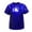 Blue, variant on BLTIBY Children Sequin Short Sleeve T-shirt Girls Summer Round Neck Elastic Blouse Kids Fashion Performance Tops Silver 13-14 Years