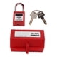 thumbnail image 4 of Caja de bloqueo de enchufe con candado, dispositivo de bloqueo de enchufe eléctrico de 100-220 V con llave de candado de 38 mm para energía eléctrica química industrial EOTVIA No, 4 of 8