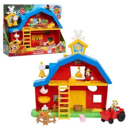 Disney Junior Mickey Mouse Barnyard Fun Playset, Officially Licensed Kids Toys for Ages 3 Up, Gifts and Presents