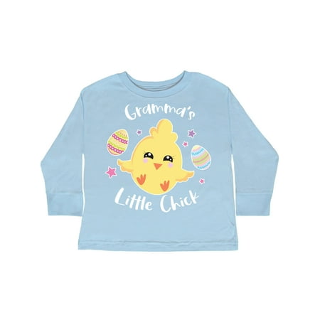

Inktastic Happy Easter Gramma s Little Chick Gift Toddler Toddler Girl Long Sleeve T-Shirt