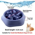 thumbnail image 2 of Slow Feeder Dog Bowl Agooga Anti Gulping Healthy Eating Interactive Bloat Stop Fun Alternative Non Slip Dog Slow Food Feeding Pet Slow Eating Healthy Design for Small Medium Size Dogs（Lavender）, 2 of 6