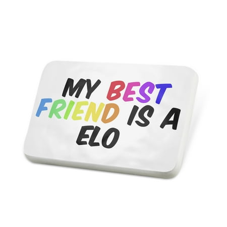 Porcelein Pin My best Friend a Elo Dog from Germany Lapel Badge – NEONBLOND