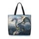 thumbnail image 1 of Easygdp Mountain White Dragon Bolsa Tote para Mujer, Bolso de Hombro para Trabajo, Playa, Viajes, Compras y Supermercado, 1 of 7