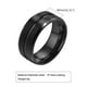 thumbnail image 1 of Anillos de hombre joyería de moda anillo de hombre de acero de titanio ranura entre acero inoxidable azul, 1 of 5