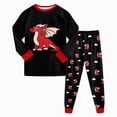thumbnail image 2 of Gibobby Toddler Boys Pajamas Boy Fall Winter Pajamas Set 2PC Long Sleeve Crewneck Sleepwear Cute Print Pjs For Boys 1t 2t 3t 4t 5t Casual Kids Sleepwear Toddler Boys Clothes,Black,Size 5-6 Years, 2 of 7