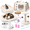 White-Classic-Small, variant on 10-Piece Kitten Starter Kit for Indoor Cats, Classic Small White