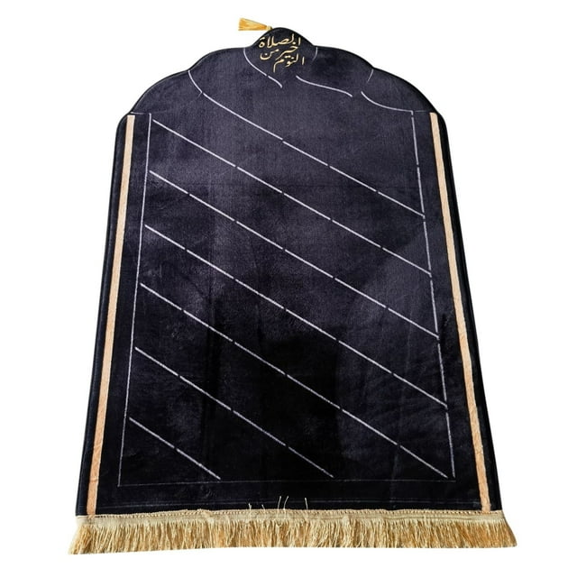 Portable Prayer Rug for Indoor Outdoor Use with Thick Embossed Flannel and Sponge Base—Carpet Category Home Comfort