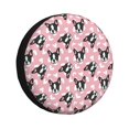 thumbnail image 1 of Fotbe French Bulldog Funda de Llanta de Repuesto con Estampado, Engrosada, Ajuste Universal para Jeep, Remolque, RV, SUV, Camión-17 inch, 1 of 6