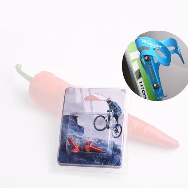 Support de Cage pour Bouteille d'Eau de Vélo, Support en Alliage d'Aluminium, Conception à Verrouillage par Solution, Installation Facile, pour Vélos de Randonnée sur Route, Support à Vis Durable, Spécification M5x12mm, Équipement de Sport