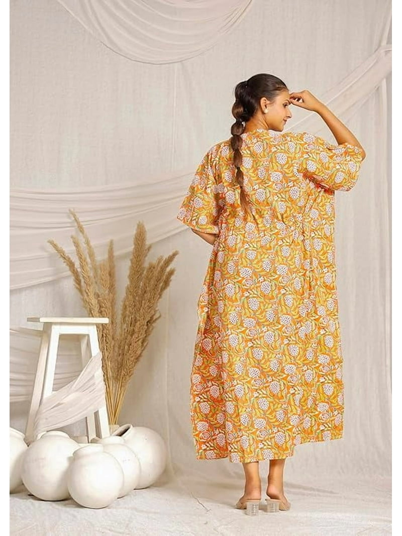 100 cotton kaftan dress Cotton Kaftans for Women Breathable, Handmade & Size-Inclusive Mala Handworks