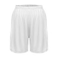 thumbnail image 5 of Kbndieu Pajama Shorts Womens Casual Athletic Shorts for Women Solid Color Summer Elastic Waist Thin Loose Sleep Shorts (White, L), 5 of 5