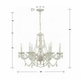thumbnail image 3 of 5026-AW-CL-MWP Crystorama Lighting Paris Market - Six Light Chandelier in Traditional and Contemporary Style - 28 Inches Wide by 22 Inches High-Clear, 3 of 10