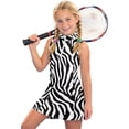 thumbnail image 2 of FYDUU Dresses For Girls Sleeveless Zip Up Athletic Dress Leopard Printed Girl's Tennis Dress Lightweight School Playwear Comfort Tank Dress 12-13 Years, 2 of 6