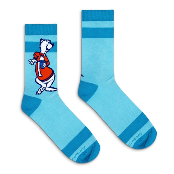 Tee Luv ICEE Polar Bear Cartoon Character Crew Socks (Men's)