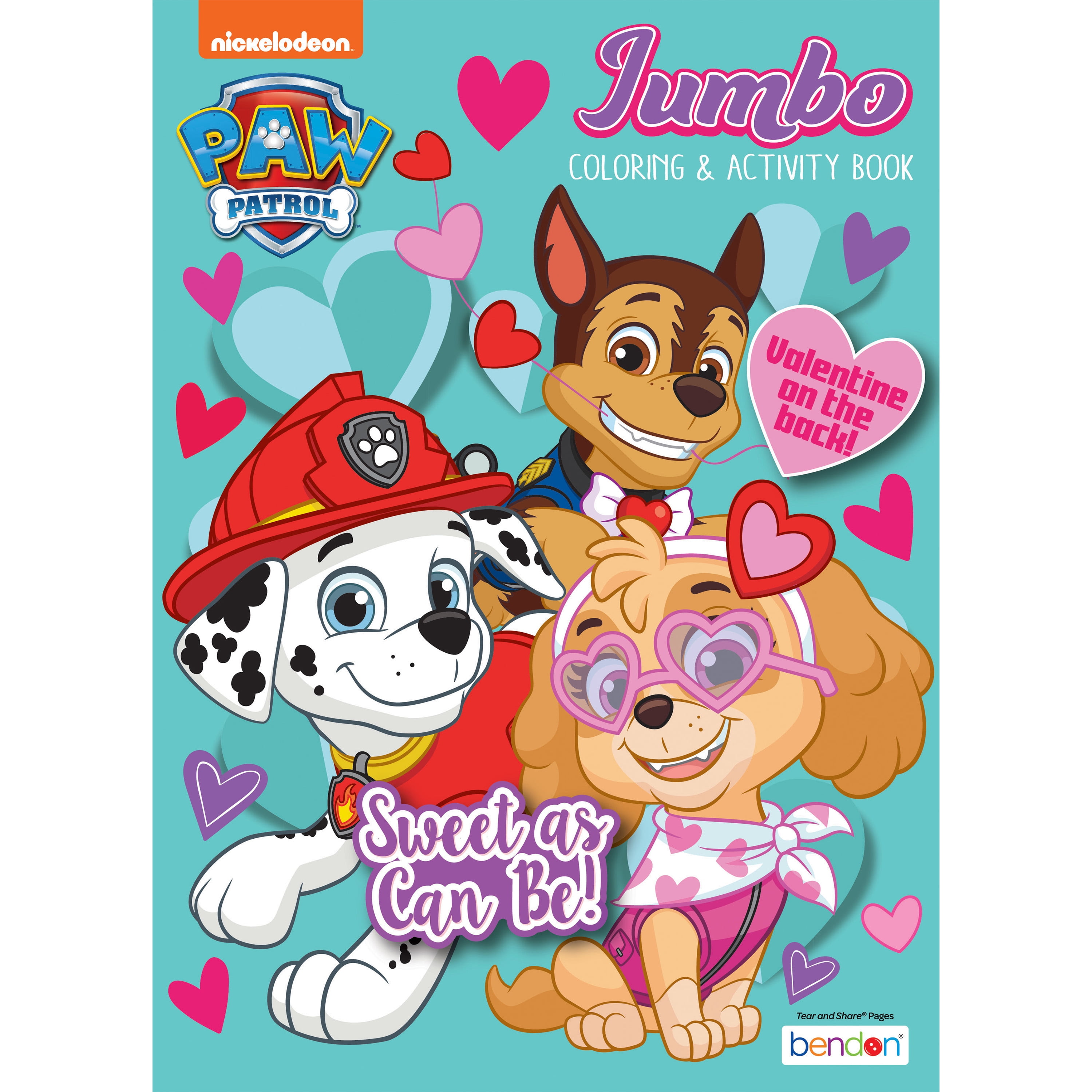 Nickelodeon Paw Patrol 64 Page Valentine's Day Coloring Book, Paperback