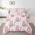 thumbnail image 2 of Erosebridal Cartoon Kitten Bedding Comforter Set, Cat Print Down Comforter, Pet Lover Reversible Comforters & Duvets, Lightweight Room Decor, 2 Pieces, 2 of 8
