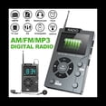 thumbnail image 2 of Portable Mini Radio Pocket AM FM Digital Radio Receiver Auto-Search Channel TF Card MP3 Music Player,1 * Portable Radio 1 * Earphone 1 * USB Cable 1 * English manual,Gray, 2 of 8