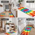thumbnail image 5 of Rainbow Tie Dye Mandala Pattern Kitchen Rugs Sets Of 3,Kitchen Runner Rugs Non Skid Washable,Decorative Kitchen Floor Mats for Kitchen,Sink,Laundry,17"x30"+ 17"x47" + 17"x59", 5 of 6