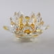 thumbnail image 3 of Matsuzay Cristal fino flor de loto pisapapeles Feng Shui esfera cristales colección de flores figuritas para boda hogar Decoración Amarillo, 3 of 6
