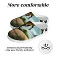 thumbnail image 6 of Fotbe Lake Forest Dinosaur A Pattern Women's Fuzzy Curly Fur Memory Foam Loafer Slippers Indoor Outdoor Slippers Winter Home Shoes-37/38, 6 of 7